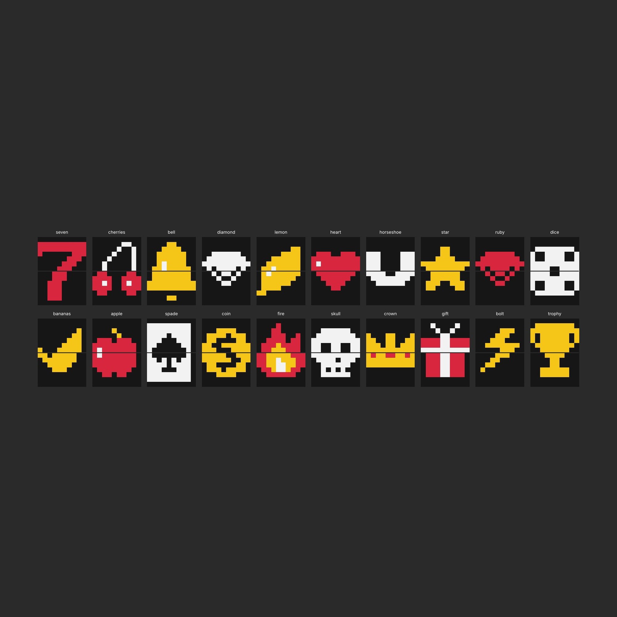 All 20 symbols
