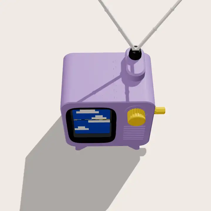 how it works: the crank clicks the flaps over, the knob waves the antenna